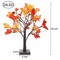 Artificial Fall Lighted Maple Tree 24 LED Thanksgiving Decorations Table Lights Battery Operated for Wedding Party Gifts Indoor Outdoor Autumn Harvest Home Decor